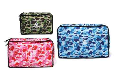 BAPE A BATHING APE ABC CAMO TRAVEL POUCH M 1K20182015 3 pieces