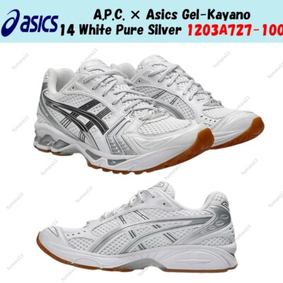 A.P.C. × Asics Gel-Kayano 14 White Pure Silver 1203A727-100 Men's