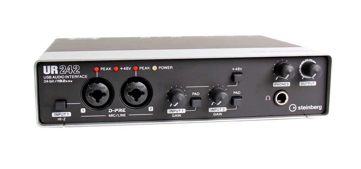 Steinberg UR242 4x2 USB 2.0 Computer Audio Interface with Cubase