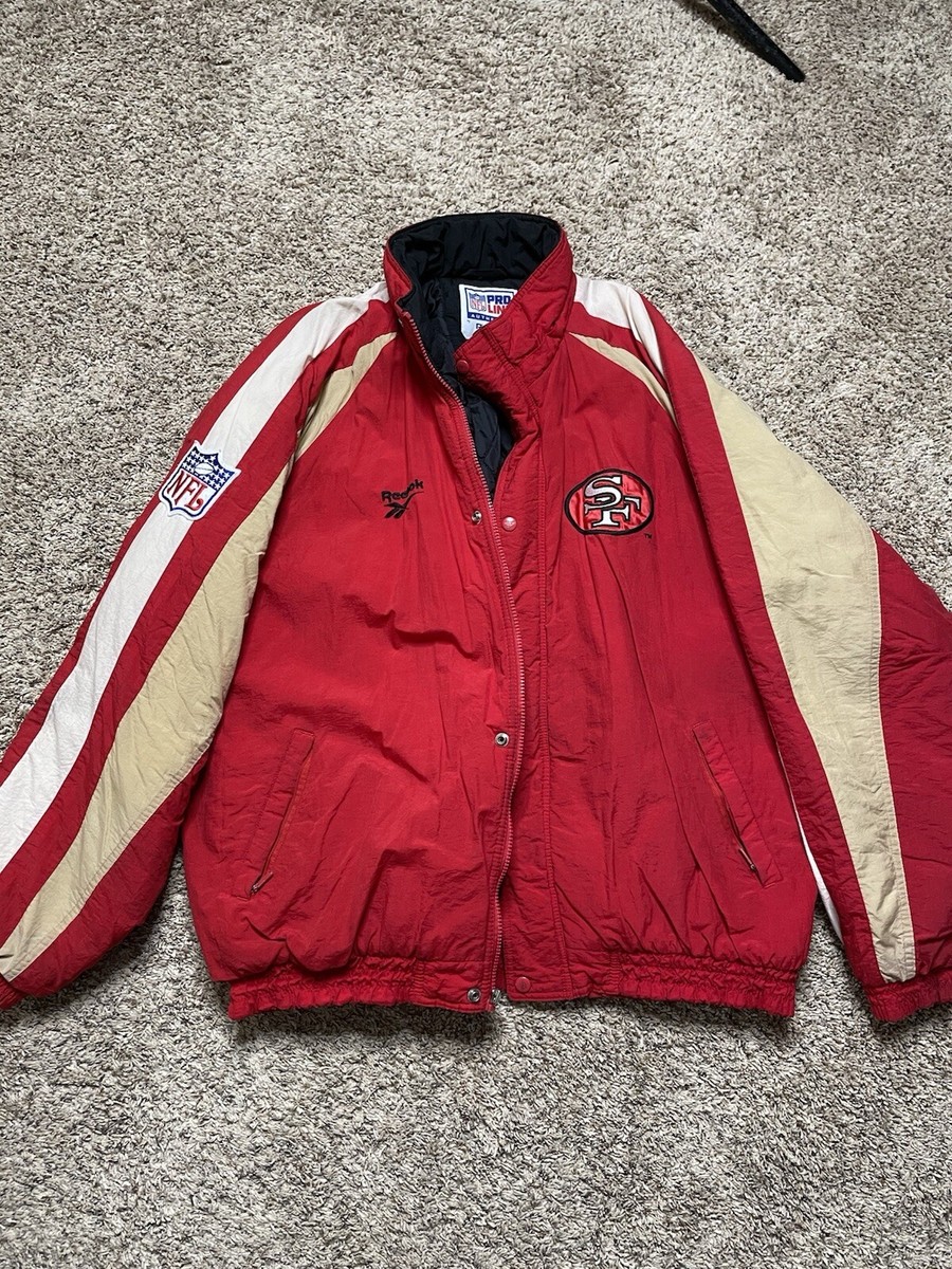 Vintage 90's San Francisco 49ers Reebok NFL Pro Line Jacket Size