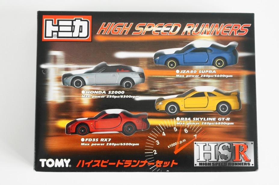 TOMICA 1999 HSR HIGH SPEED RUNNERS BOXSET HONDA S2000 SUPRA RX7