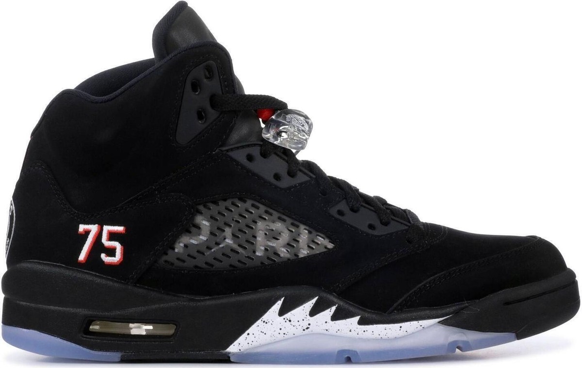 Paris Saint-Germain x Air Jordan 5 Retro Black for Sale