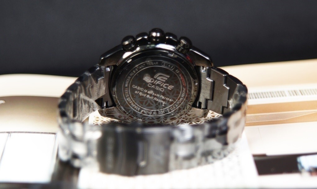 NEW CASIO EDIFICE RED BULL EDITION EF-550-RBSP Black Chronograph