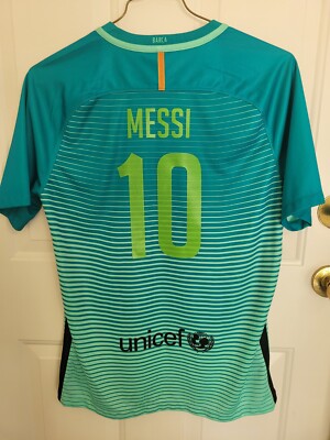 2016/17 Nike FC Barcelona Third Jersey M shirt teal green glow