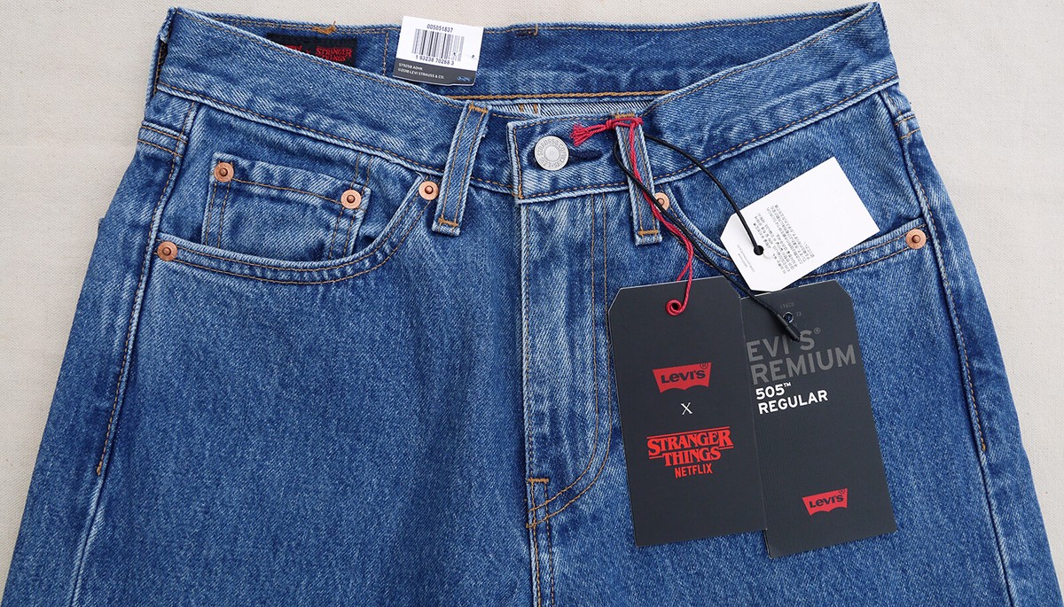 LEVIS x Stranger Things 505 Premium Big E Netflix Collection Jean