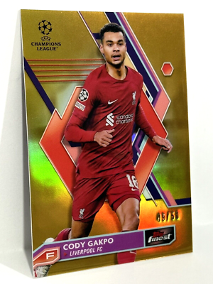 2022-23 Topps Finest UEFA Champion League Liverpool Cody Gakpo