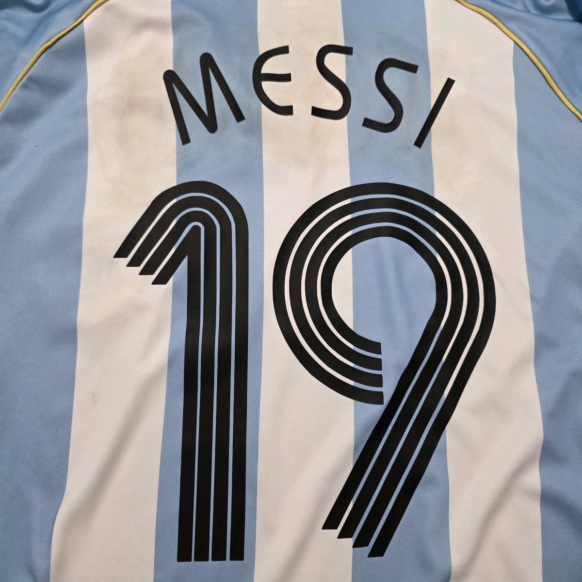 2006 Adidas Argentina Home Soccer Jersey Lionel Messi Men XL 7/10