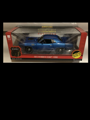1971 Plymouth Cuda Blue 1:18 H61 18025 | eBay