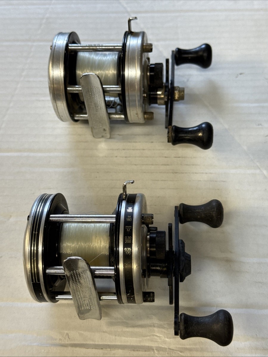 2 Count Silver ABU GARCIA AMBASSADEUR 5500 C Reel Made In Sweden