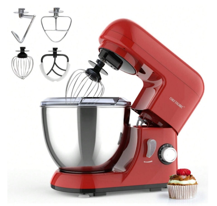 Cheftronic Kitchen Machine 4.5 Qt Tilt-Head Electric Stand Mixer