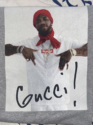 Supreme Gucci Mane Tee - Medium - 100% Authentic | eBay