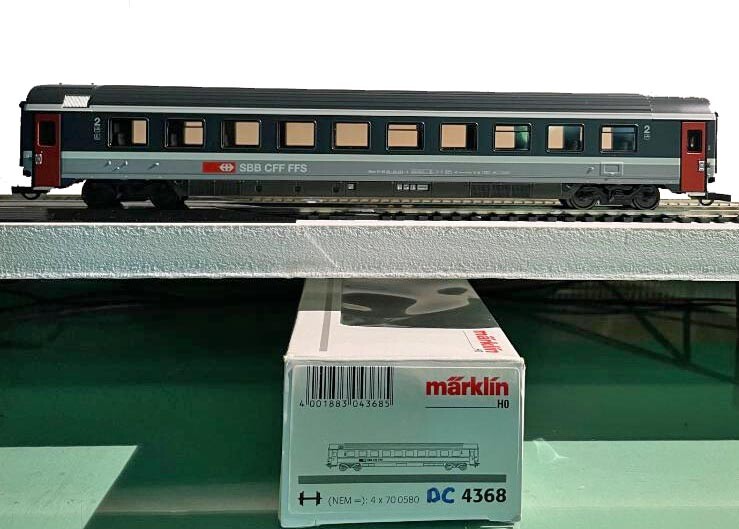 HO MARKLIN 4368 SBB CFF FFS SWISS 2ND CLASS PASSENGER CAR | eBay