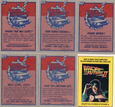 1989 Topps Back To The Future II Movie Trading Cards & Stickers