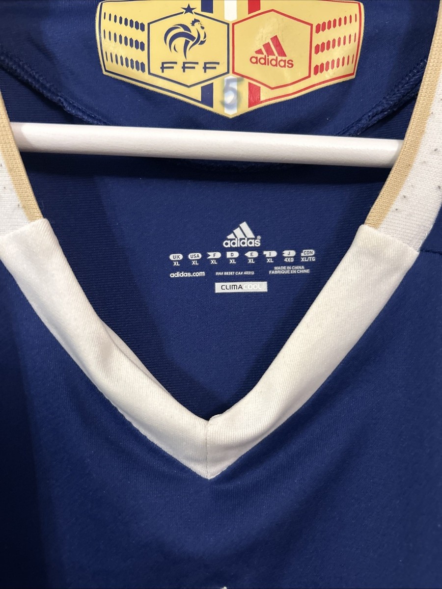 France National Team Jersey Adidas Mens Size XL 2010 World Cup
