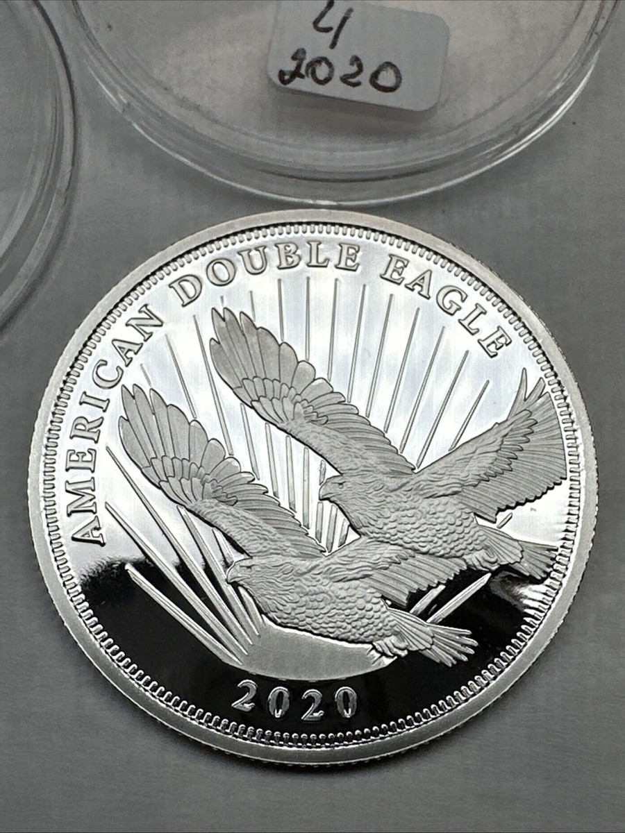 2020 Cook Islands $2 American Double Eagle 1/2 oz .999 Fine Silver