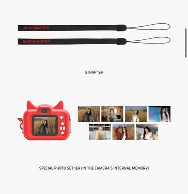 BABYMONSTER HELLO MONSTERS Official MD HORN MINI CAMERA SEOUL TOUR