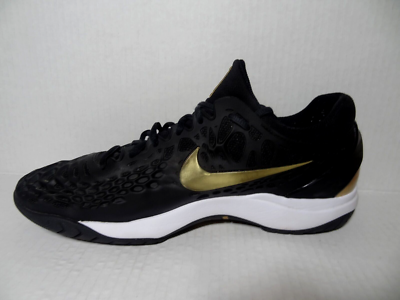 Nike Air Zoom Cage 3 HC Rafael Nadal Ltd. Ed. Black & Gold 918193