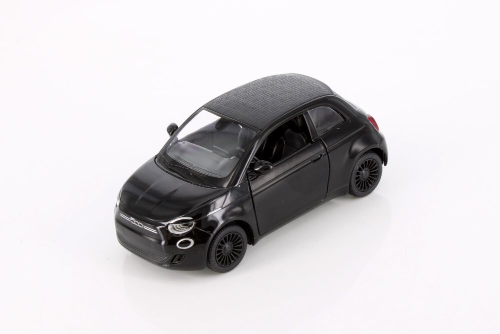 Fiat 500e, Black - Kinsmart 5440D - 1/28 Scale Diecast Model Toy