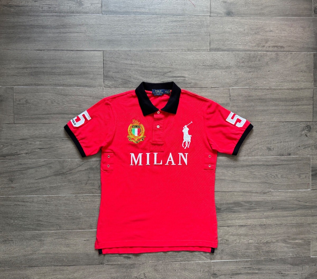 Polo Ralph Lauren Milan Italy #5 Polo Shirt Big Pony Chief Keef