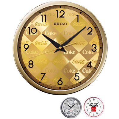 SEIKO CLOCK x Coca-Cola Collaboration Wall Clock Total 3 Types