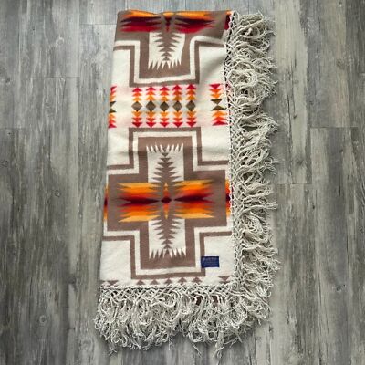 Vintage Pendleton Beaver State Blanket Chief Joseph Harding Navajo