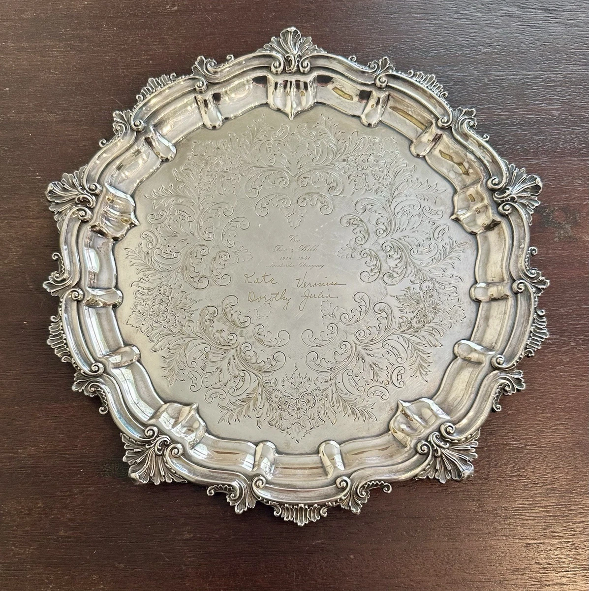 Barker Ellis Antique US Silver-Plated Platters & Trays for sale | eBay