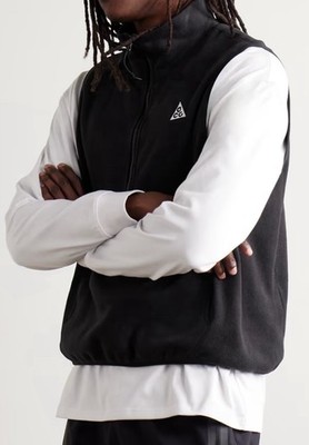 Nike Men's XL ACG Polartec 1/2 Zip Vest Wolf Tree MSRP $100 NWT