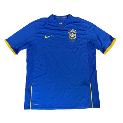 BRASIL SOCCER FOOTBALL SHIRT JERSEY NIKE SIZE LARGE | eBay