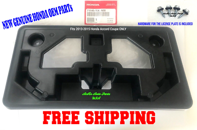 2013-2015 Honda Accord Coupe Front Bumper License Plate Holder