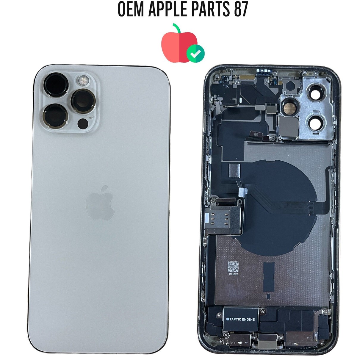 iPhone 13 Pro Max Housing Back Replacement Gold With Small Parts