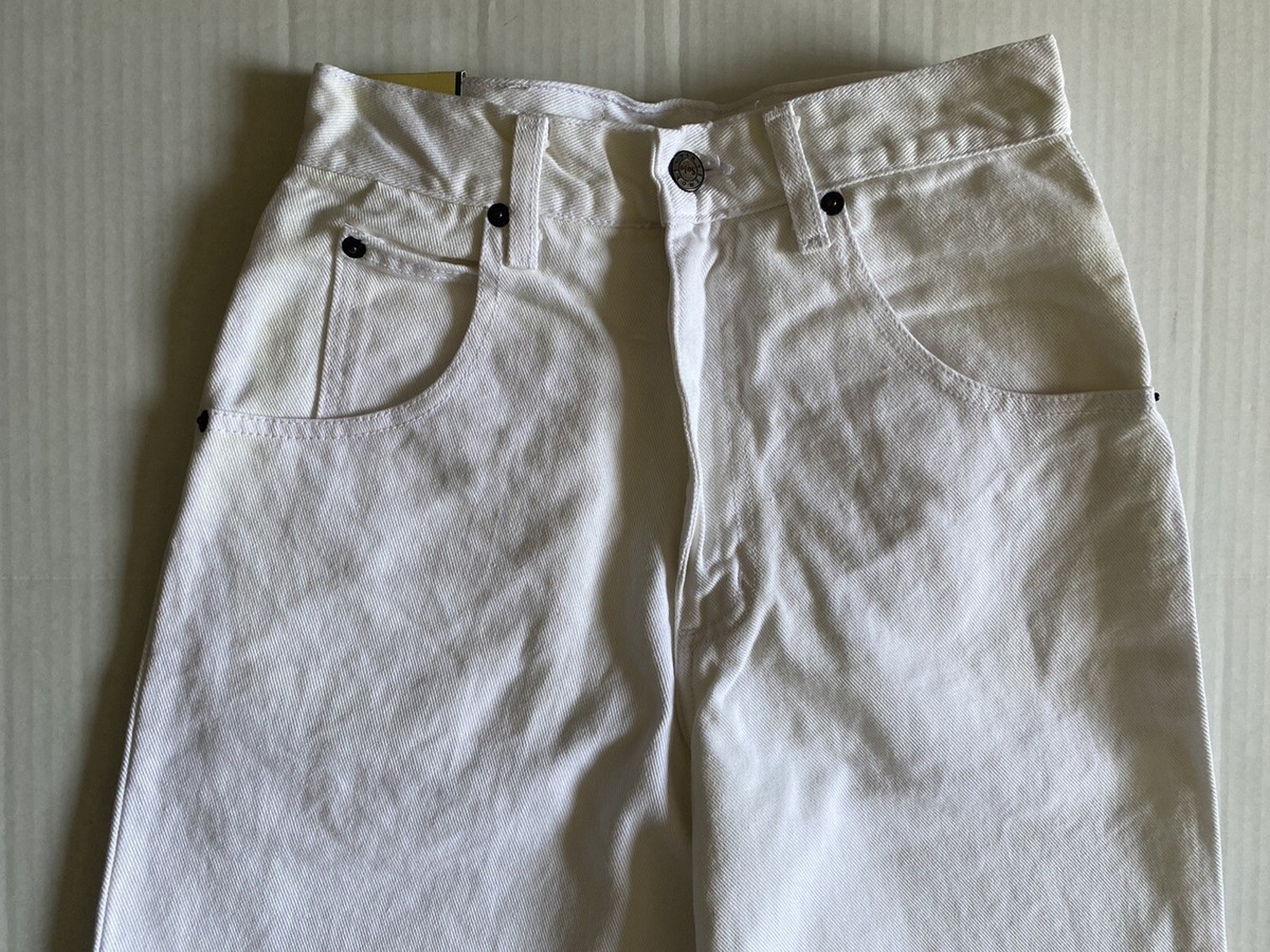 Solo Semore Jeans 28 WHITE NEW Baggy Denim Wide Leg 90s Y2k