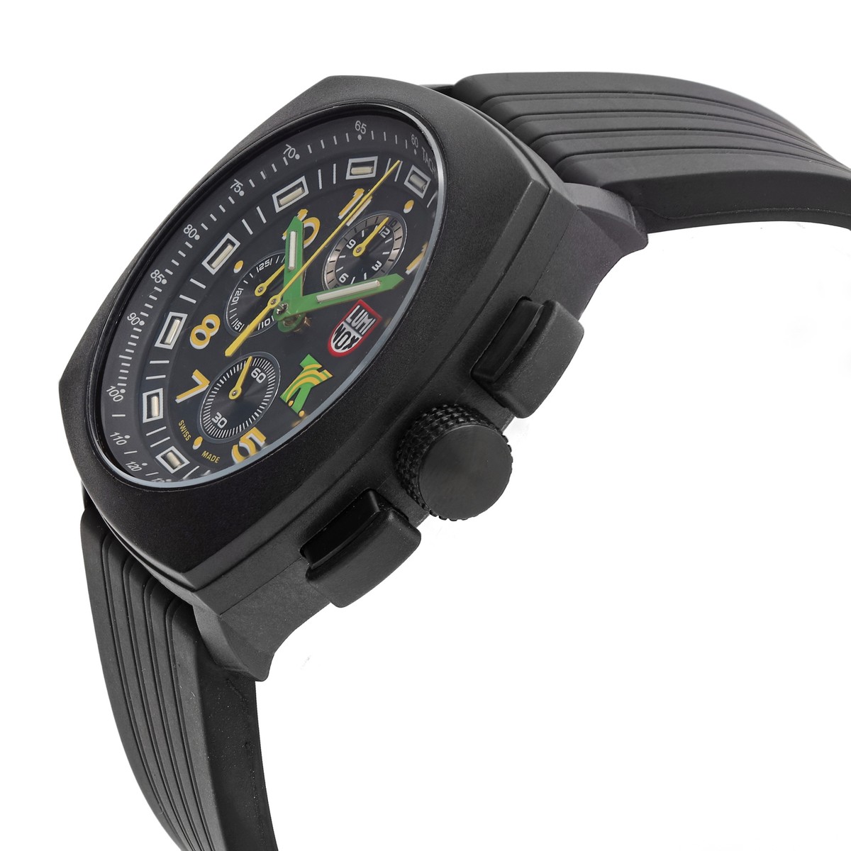 Luminox Tony Kanaan Chronograph 44mm Steel Black Dial Mens Quartz