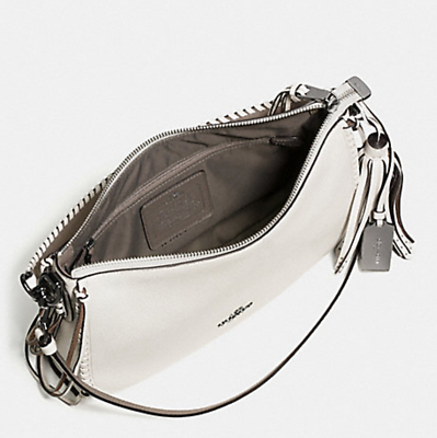 NWT Coach Fringe Chelsea Crossbody in Pebble Leather Navy F37740