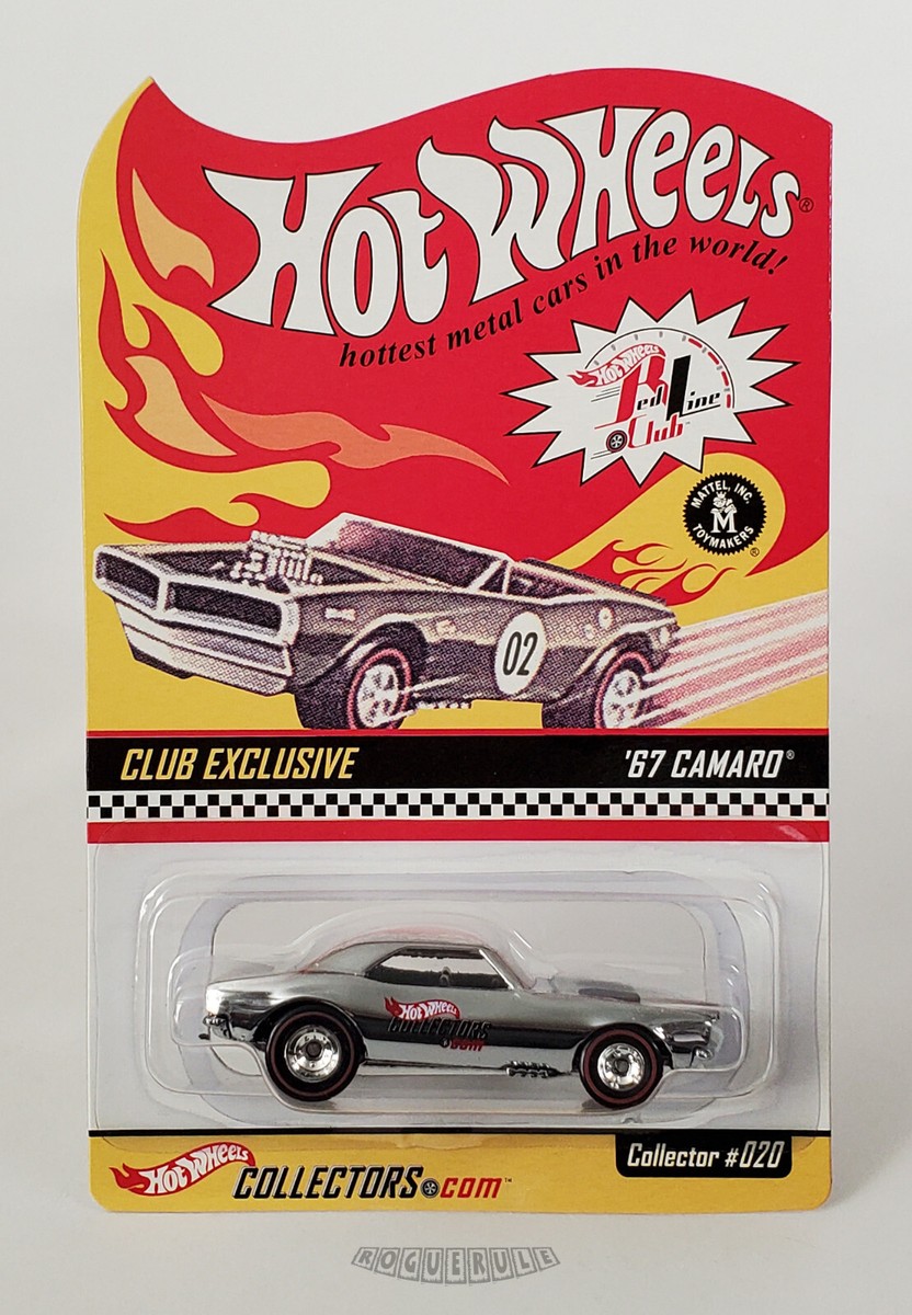 🚦Hot Wheels 2002 RLC Red Line Club Membership '67 Camaro - Black