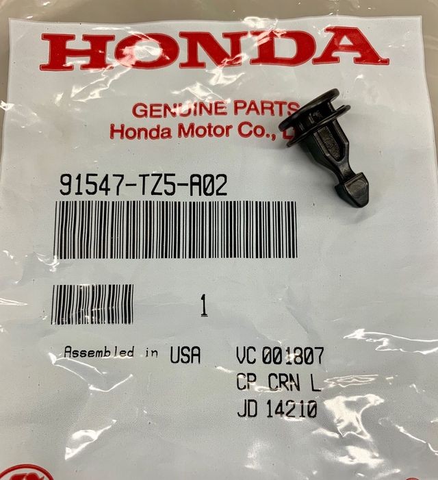 Genuine Honda Sight Shield Retainer 91547-TZ5-A02 | eBay