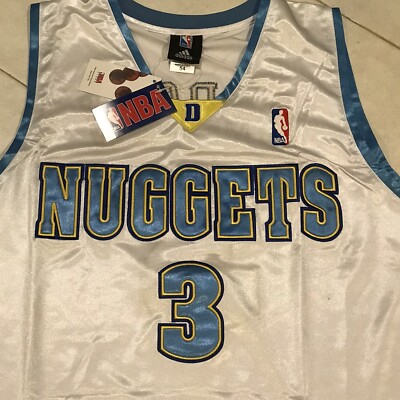 NBA Adidas Denver Nuggets Allen Iverson #3 Jersey Embroidery Size