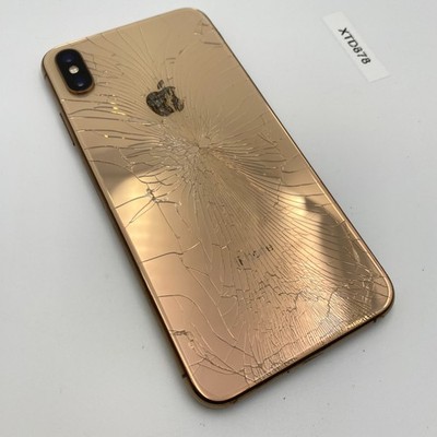 Apple iPhone XS Max - 64GB - Gold (Unlocked) - CRACKED SCREEN