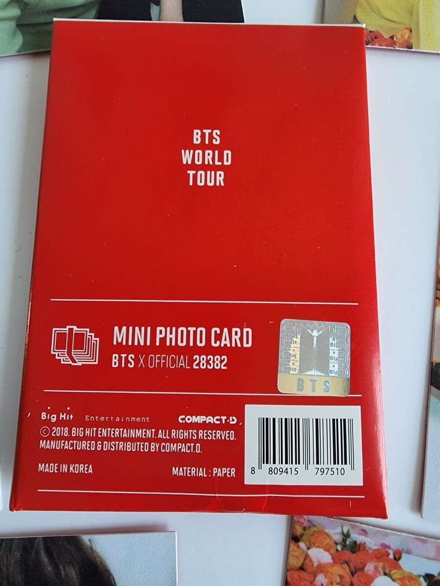BTS Mini Photo card set Love Yourself World Tour X (COPY REPRINT
