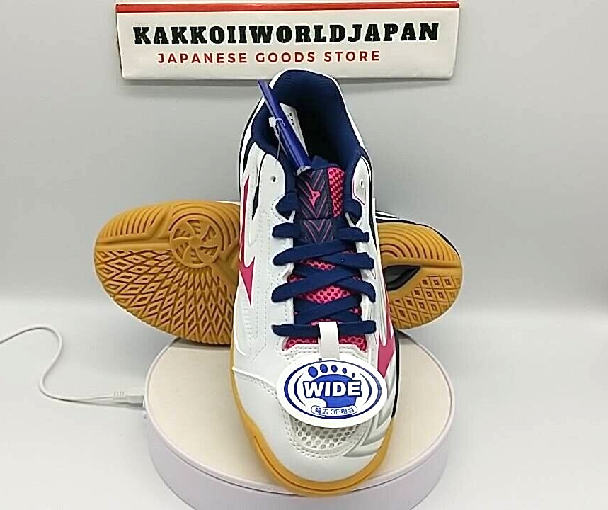 Mizuno Table Tennis Shoes WAVE KAISERBURG 8 White/Pink 81GA2420 04