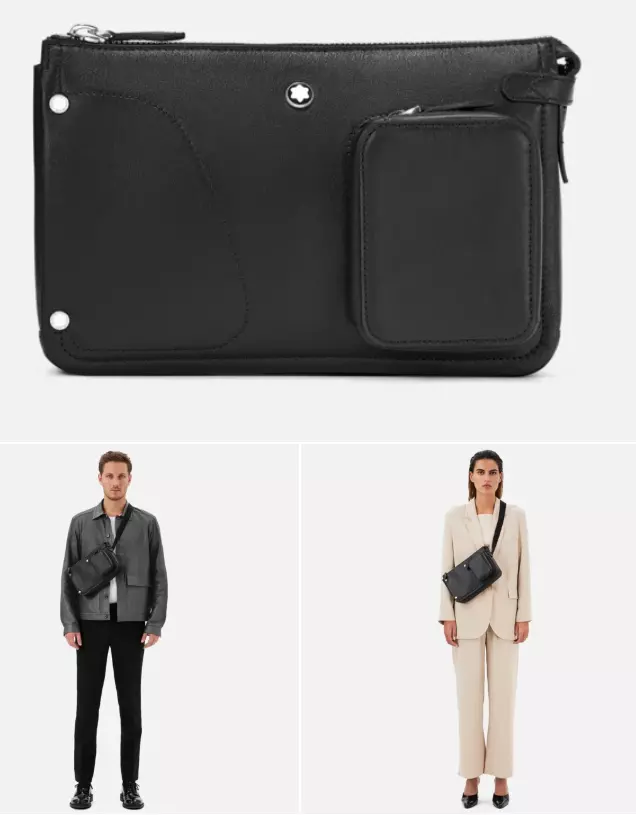 $965 MSRP - Montblanc Meisterstück Selection Soft Belt Bag Black