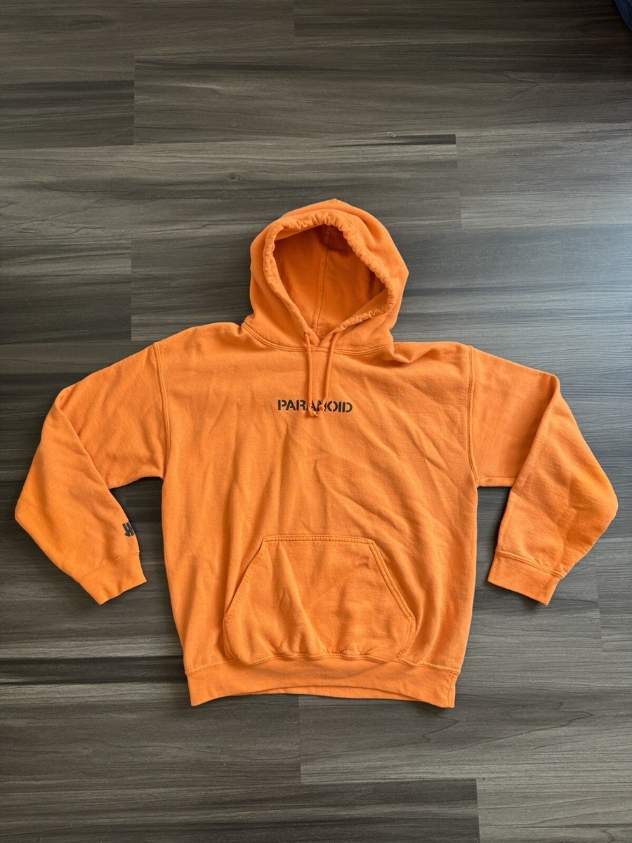 Anti Social Social Club C Undefeated Paranoid Orange Hoodie Sz