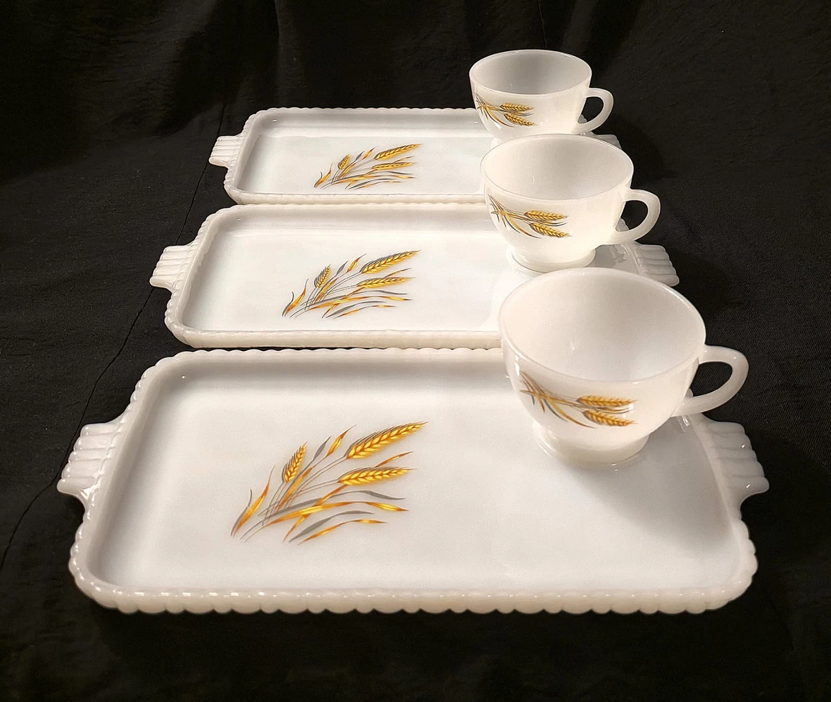 Fire King Snack Set for sale | eBay