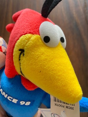 OFFICIAL MASCOT FOOTIX FIFA WORLD CUP 1998 FRANCE STUFFED TOY | eBay