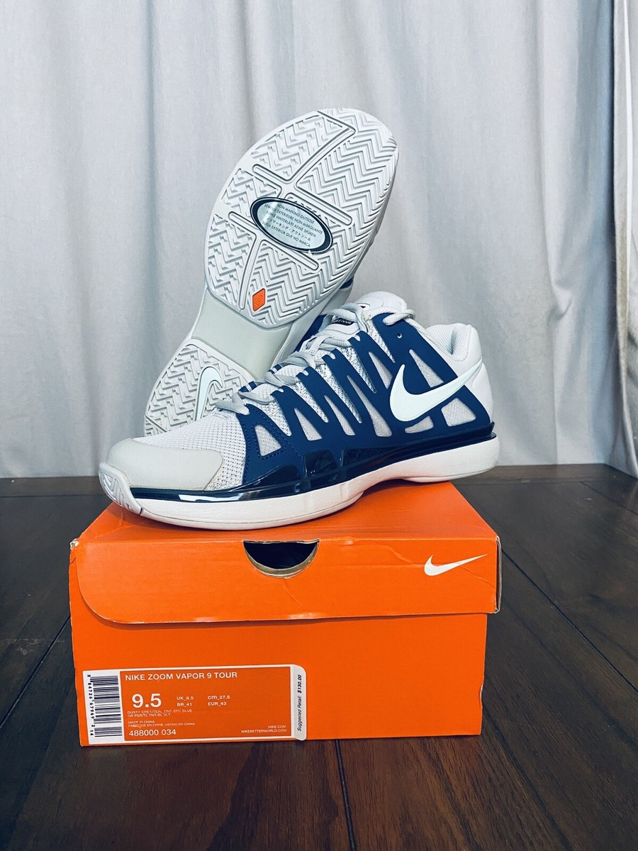 Nike Roger Federer RF 2013 Basel Zoom Vapor Tour 9 Tennis Shoe Sz