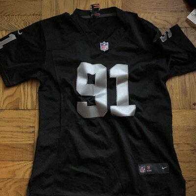 JUSTIN TUCK Oakland RAIDERS #91 Youth 2XL Football Nike Jersey