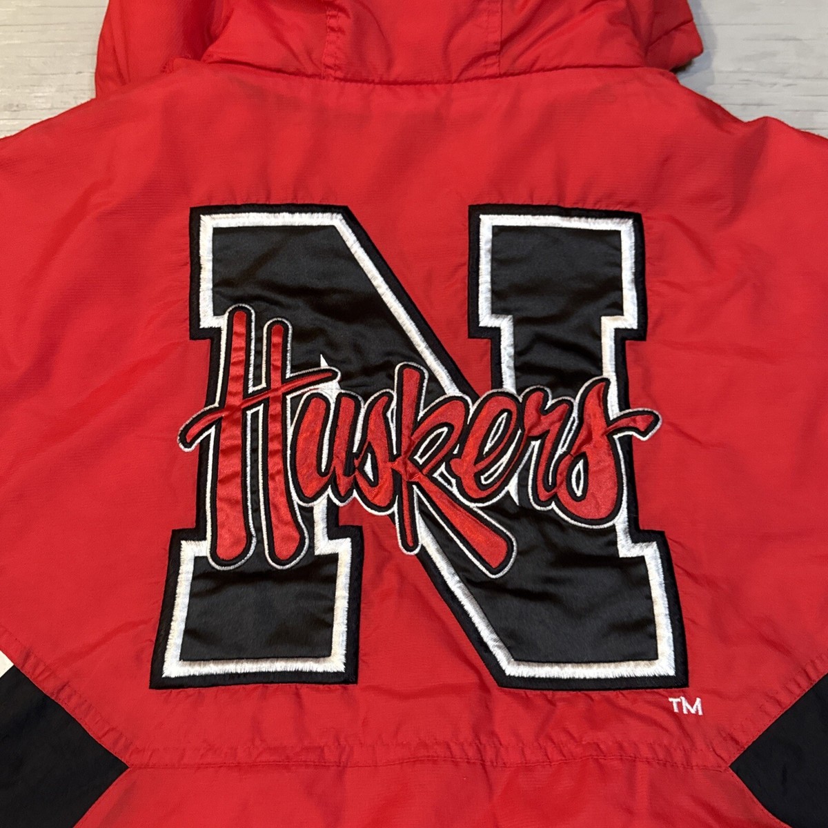 Vintage 90s NCAA Starter Nebraska Cornhuskers Pullover 1/2 Zip