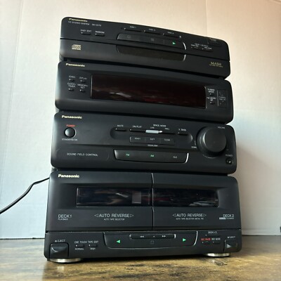 Panasonic SA-CH72 AM/FM 3CD Changer Dual Cassette CD Stereo System