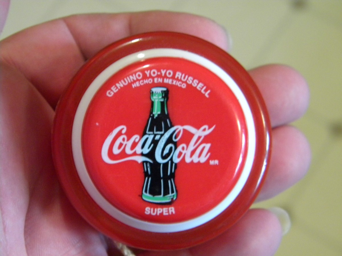 VINTAGE RUSSELL SUPER COCA-COLA YOYO MEXICO GENUINE EXCELLENT