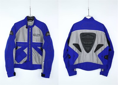 Spidi On Track Motorsport Blue Cordura / Silver Mesh Biker Racing