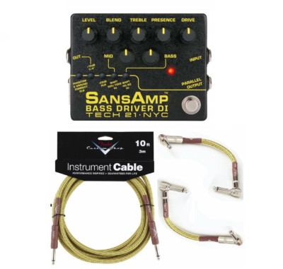 Tech 21 NYC SansAmp Bass Driver DI V2 Pre-amp Stomp Box ( FENDER